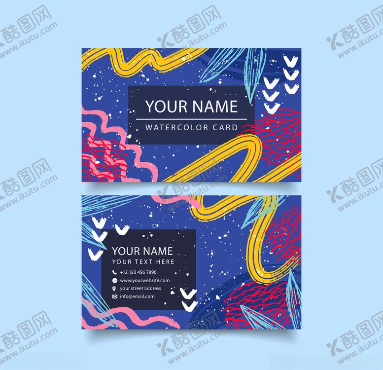 编号：79346610061312147042【酷图网】源文件下载-曲线名片