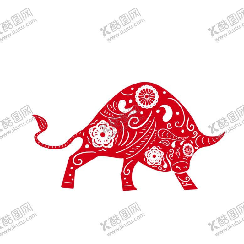 编号：91208709270247379462【酷图网】源文件下载-剪纸牛