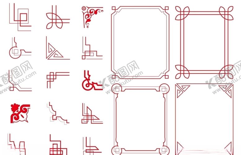编号：78119909261503413424【酷图网】源文件下载-中国新中式纹理框