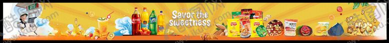 编号：81193404011054438487【酷图网】源文件下载-多彩零食场景展示