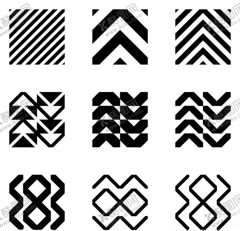 编号：96687710170405006755【酷图网】源文件下载-黑白创意图形