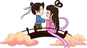 七夕牛郎织女鹊桥