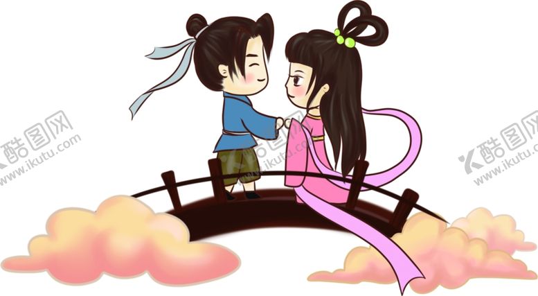 编号：72615006250228189374【酷图网】源文件下载-七夕牛郎织女鹊桥