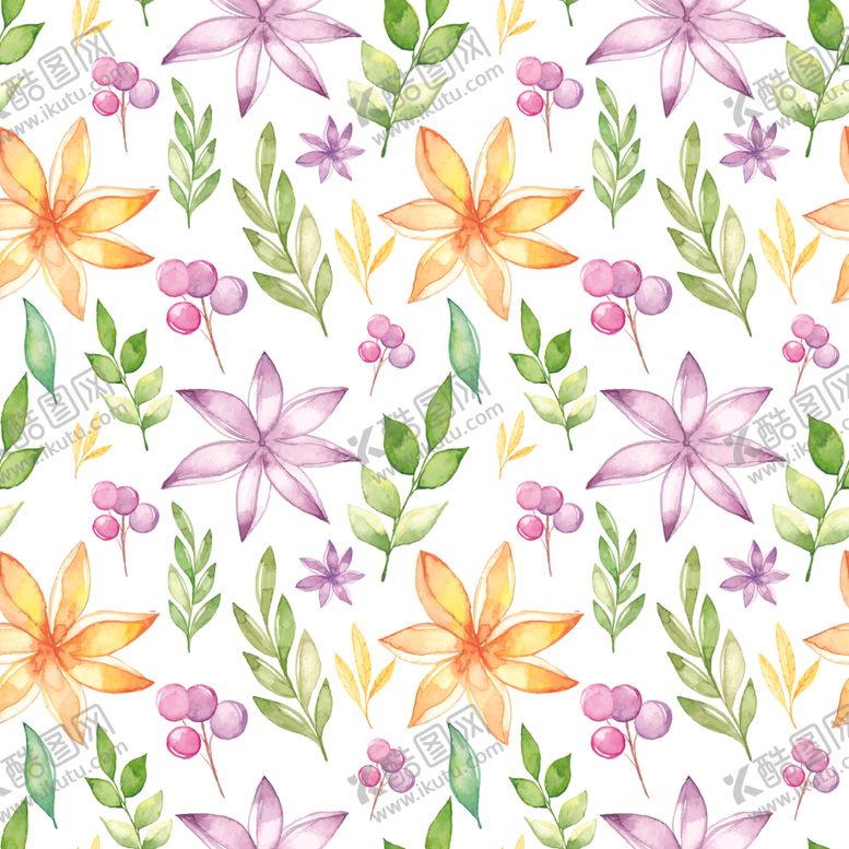 编号：98122310141403008950【酷图网】源文件下载-无缝花朵
