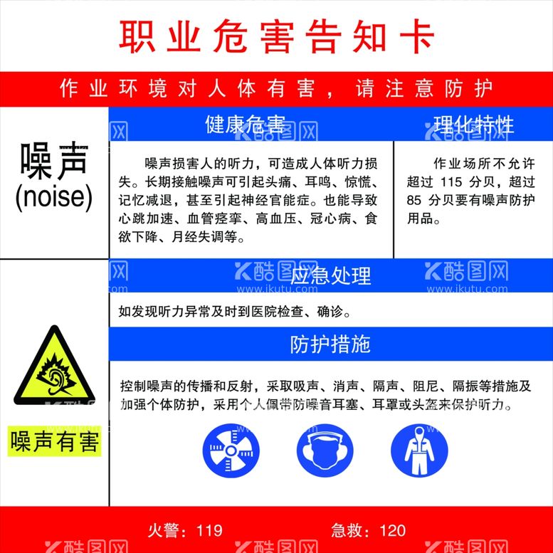 编号：54803103101811592928【酷图网】源文件下载-职业危害告知卡