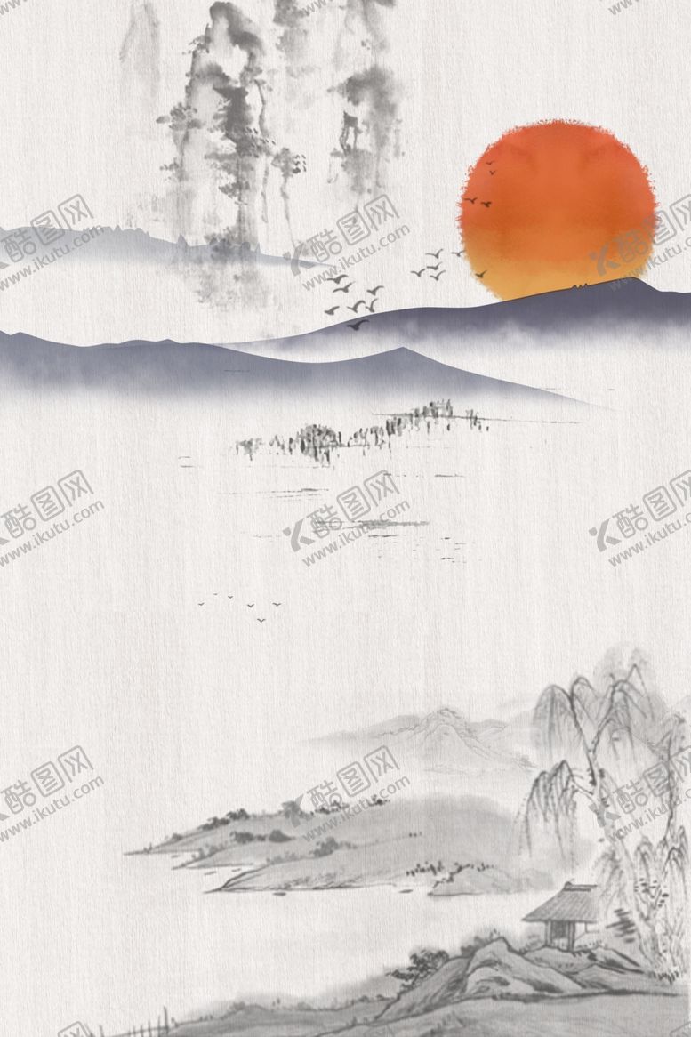编号：62326307030229064632【酷图网】源文件下载-水墨背景