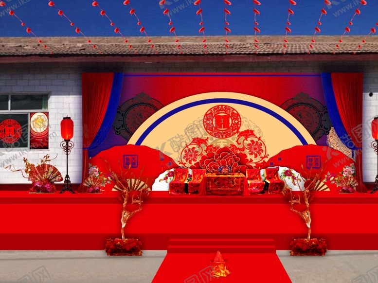 编号：91384010301943214499【酷图网】源文件下载-中式庭院婚礼