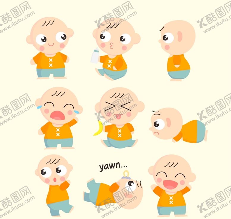 编号：91052609200202576982【酷图网】源文件下载-可爱宝宝设计
