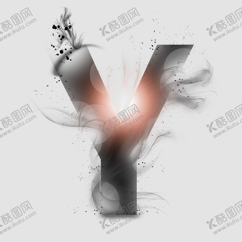 编号：20519510171106065077【酷图网】源文件下载-水墨艺术字母Y