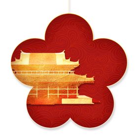 仿古小亭子国潮建筑素材