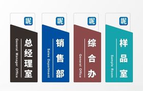 科室牌设计