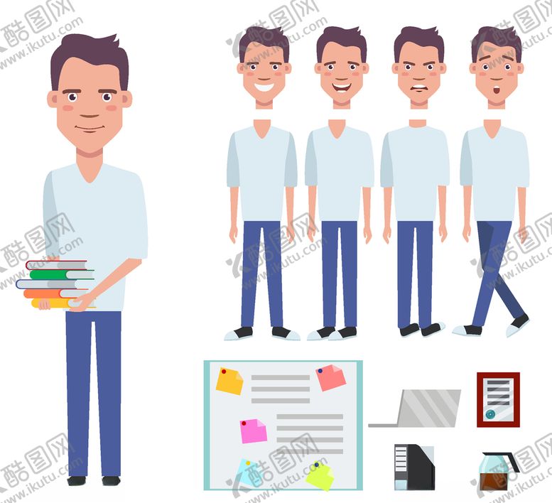 编号：20154110191618051109【酷图网】源文件下载-人物动作拆分