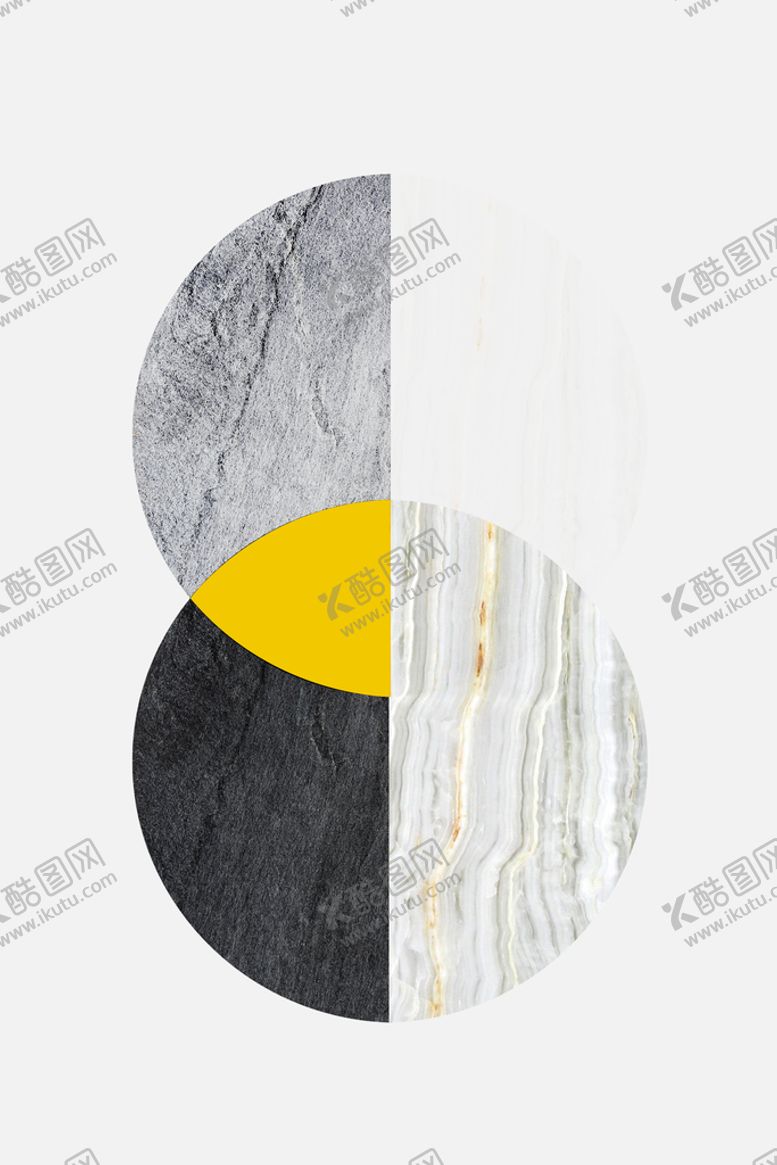 编号：94120309241838309721【酷图网】源文件下载-抽象艺术几何图形组合装饰画