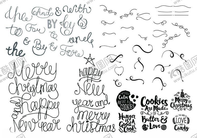 编号：49858811020847011570【酷图网】源文件下载-黑白线稿字母