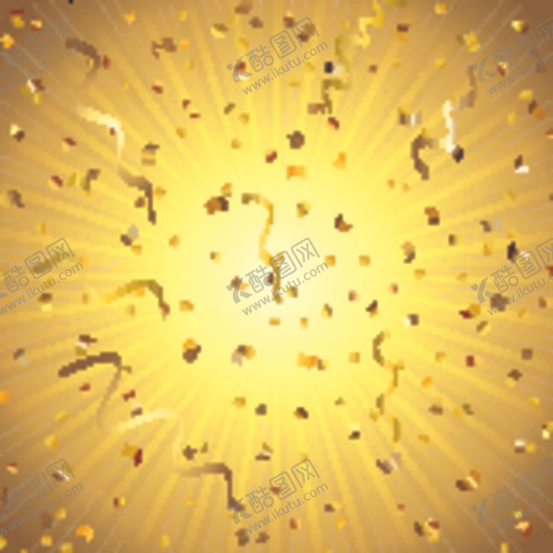 编号：14980409270656241718【酷图网】源文件下载-金色纸屑