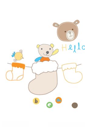幼童印花