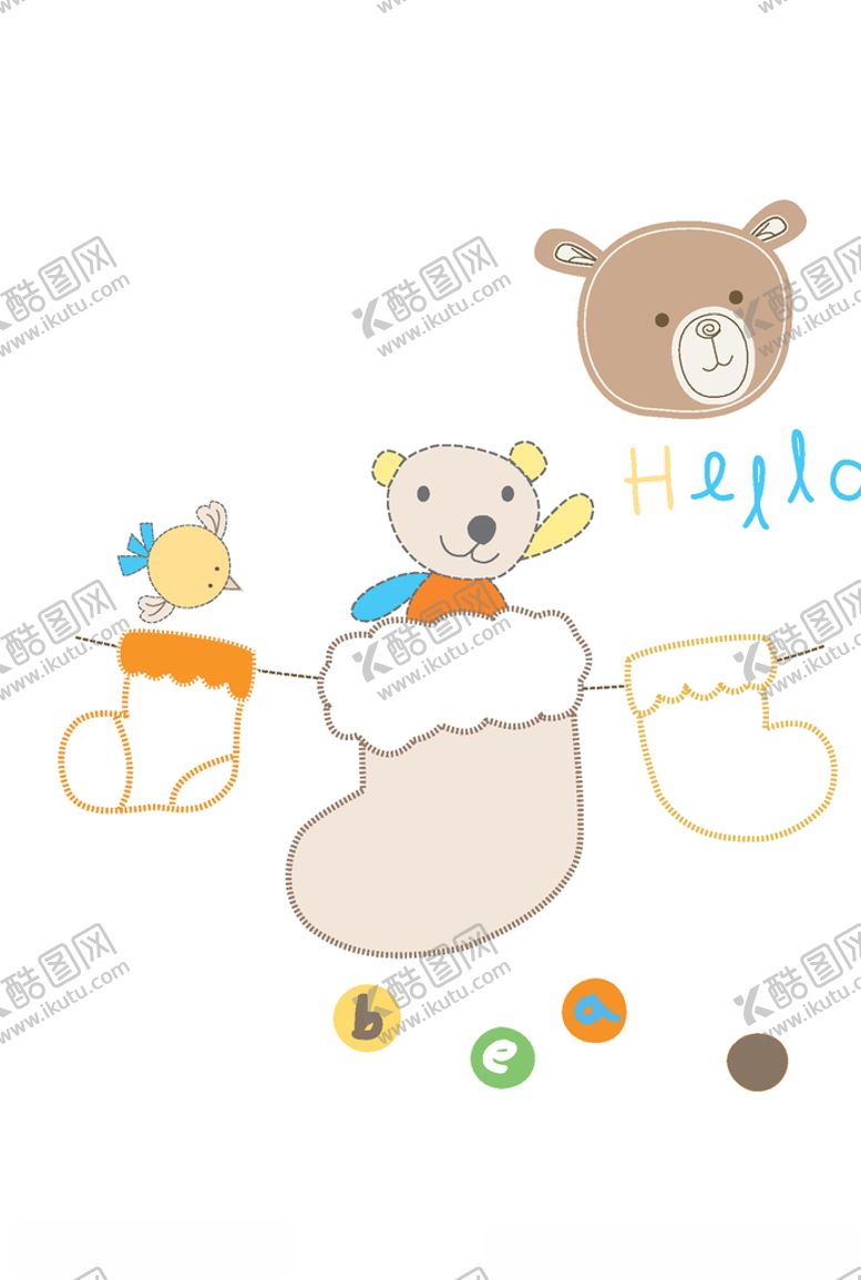编号：16679707060509021436【酷图网】源文件下载-幼童印花