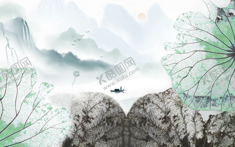 编号：68629307131038457775【酷图网】源文件下载-新中式山水