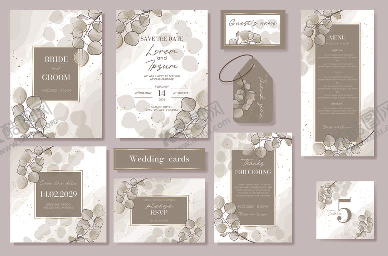 编号：24314404131754499561【酷图网】源文件下载-婚礼请柬