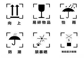 常见图标设计纸箱包装标志