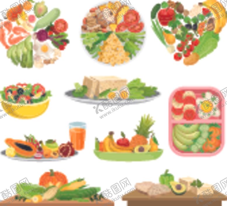 编号：98721304040118421942【酷图网】源文件下载-健康食品插图