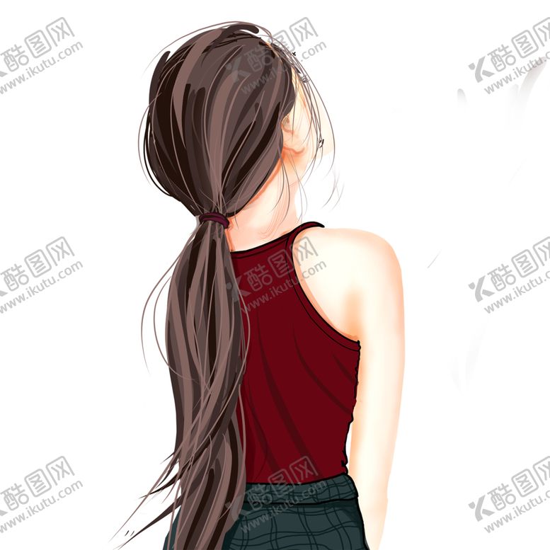 编号：62687104180504047816【酷图网】源文件下载-彩绘人物背影