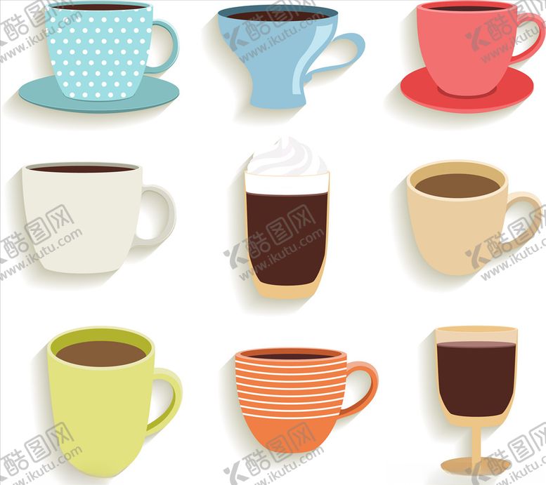 编号：67906410031509545779【酷图网】源文件下载-矢量咖啡杯子
