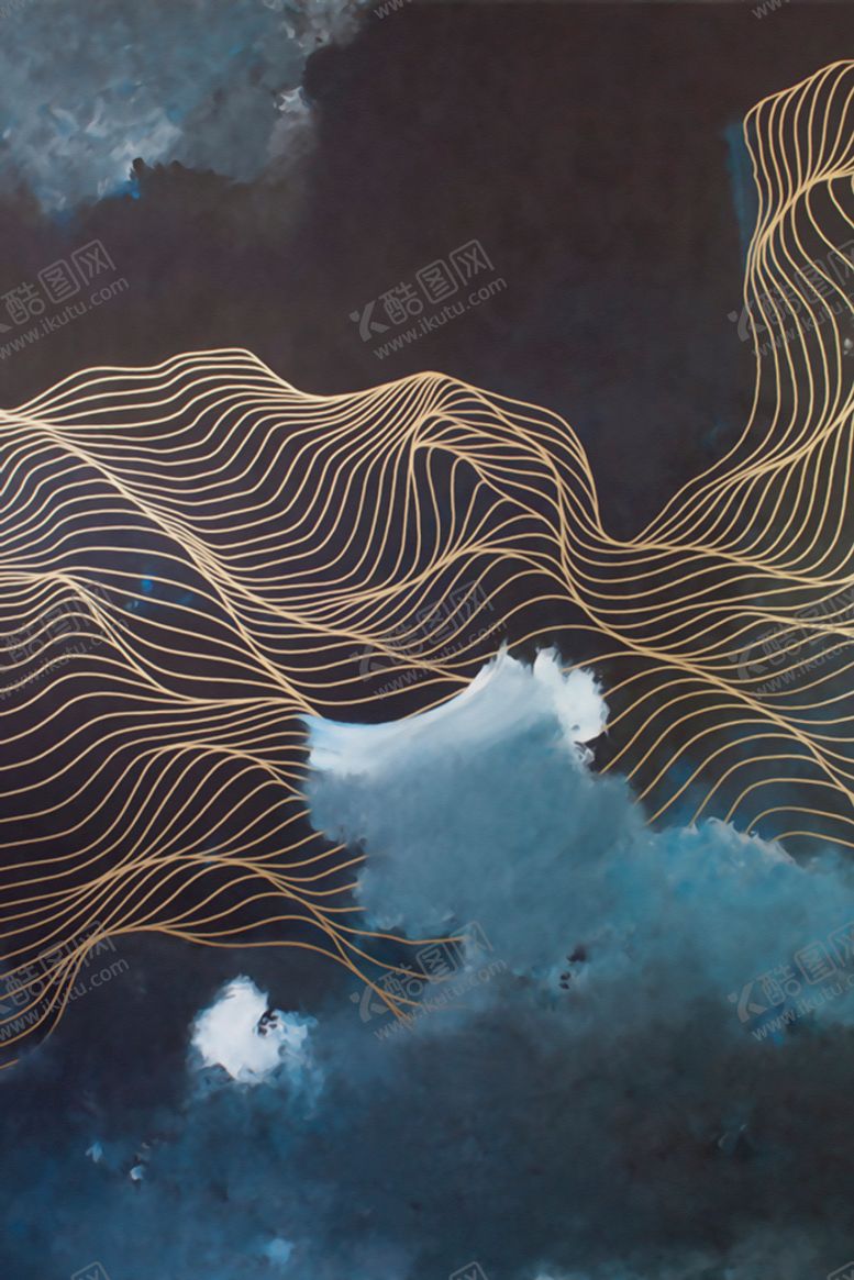 编号：81902410061253565982【酷图网】源文件下载-抽象线条装饰画