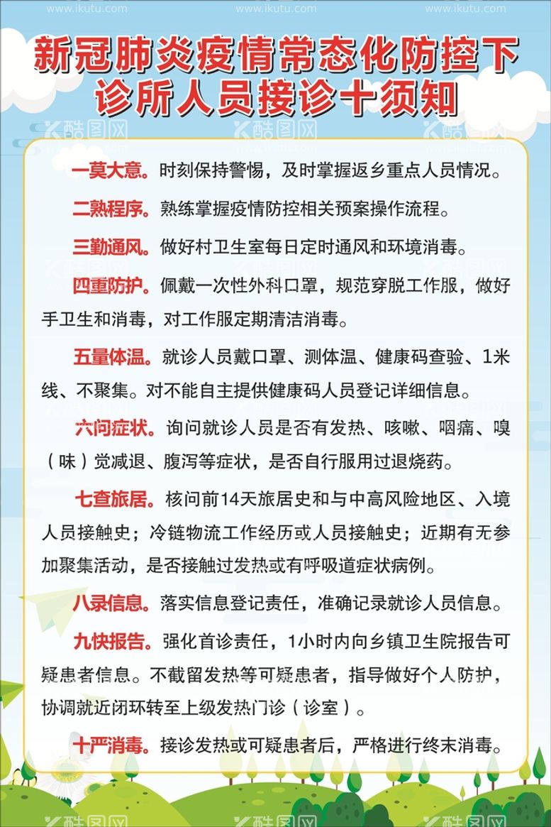 编号：25586210242030485655【酷图网】源文件下载-接诊十须知