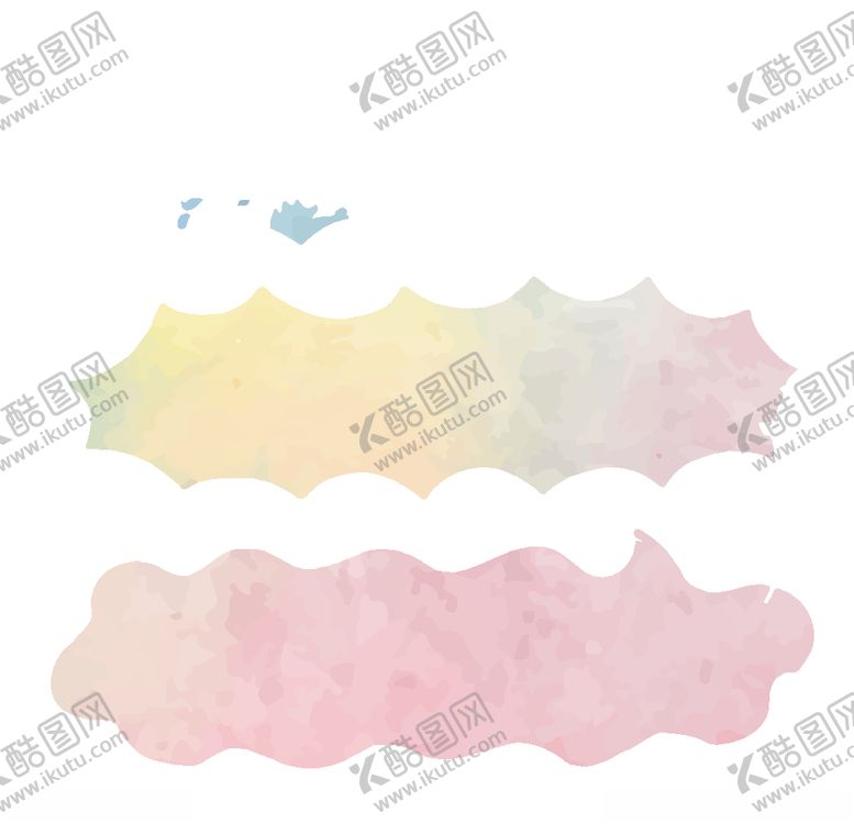 编号：90881610270631159924【酷图网】源文件下载-矢量水彩标签元素