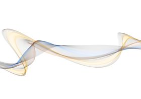 手绘抽象彩色烟雾线条