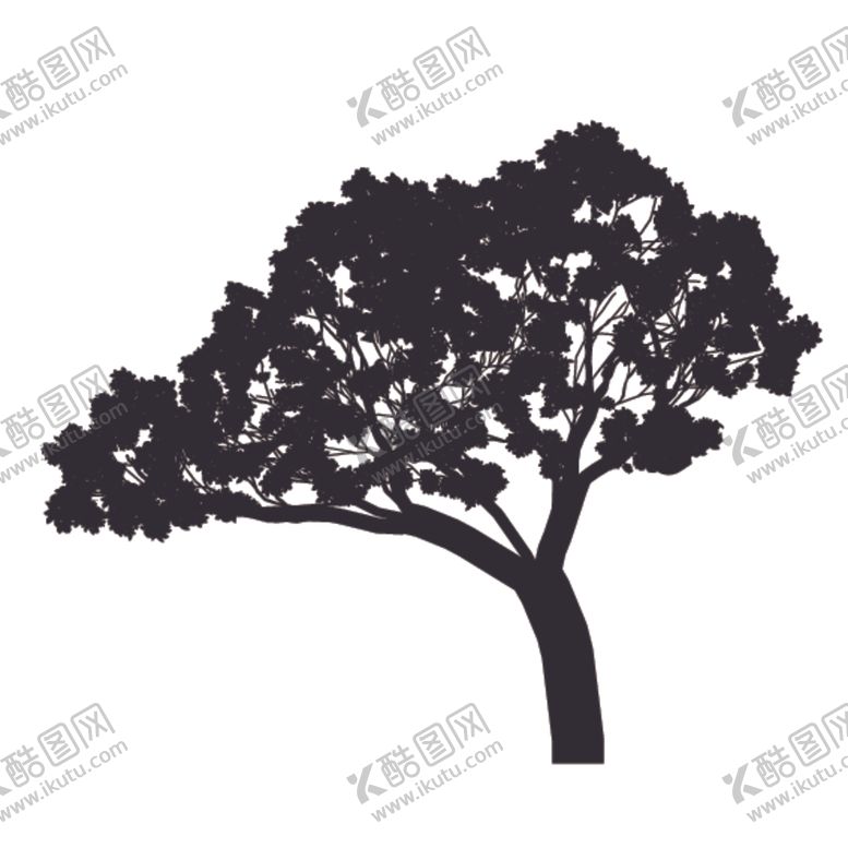编号：64642609171333324375【酷图网】源文件下载-植物树木剪影