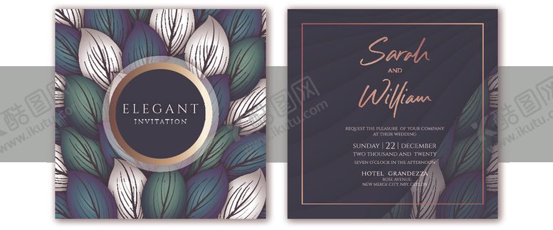 编号：99915610091431328912【酷图网】源文件下载-宴会请柬