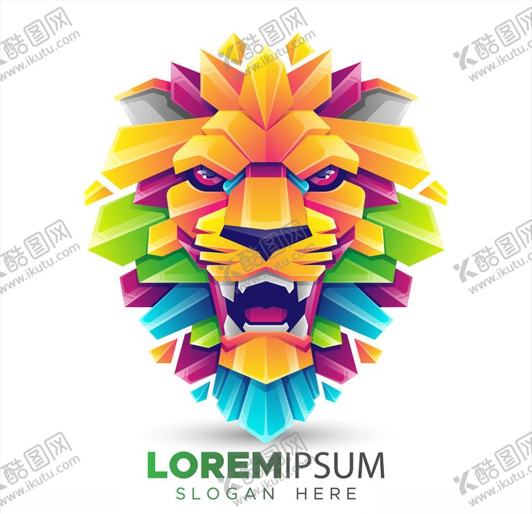 编号：10655109180212409980【酷图网】源文件下载-卡通狮子头像