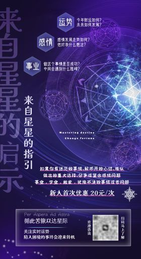 塔罗牌宣传海报