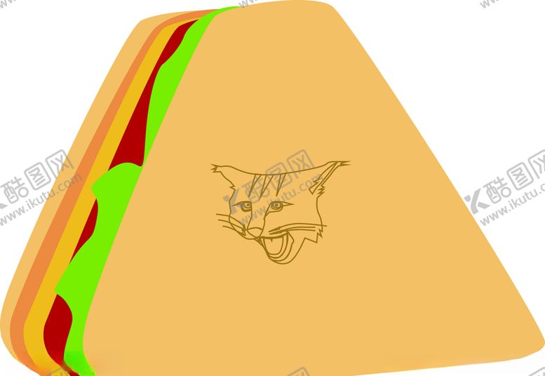 编号：73634910011918322779【酷图网】源文件下载-漫画矢量图三明治