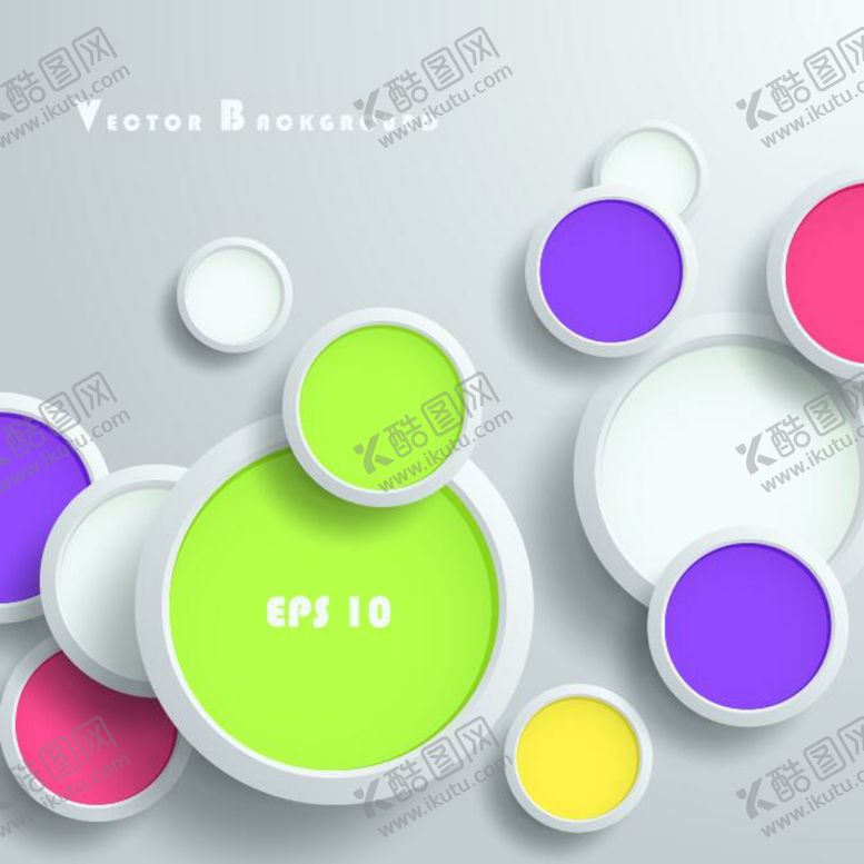 编号：60907109131953251601【酷图网】源文件下载-彩色立体圆圈