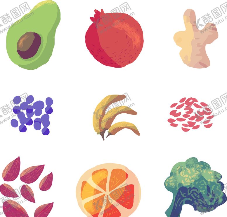 编号：58390210100757132360【酷图网】源文件下载-矢量厨房蔬菜食品素材