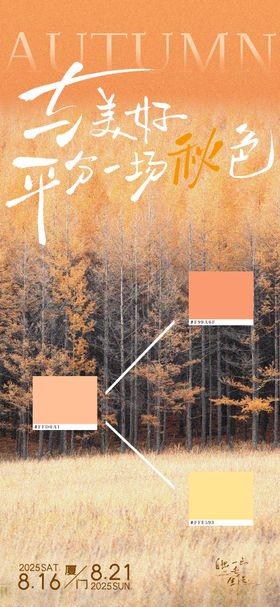 文旅秋日户外活动海报