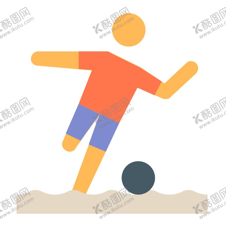 编号：80514807122150109289【酷图网】源文件下载-踢球运动标志图形图标装饰素材