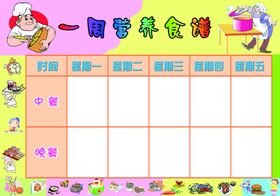 一周食谱