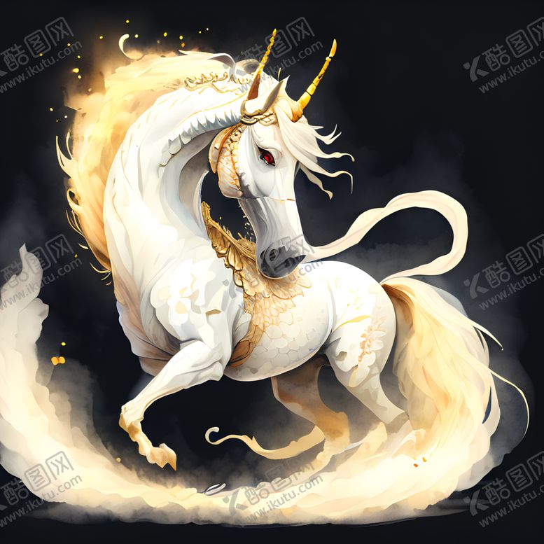 编号：77429501311949425880【酷图网】源文件下载-生肖马插画