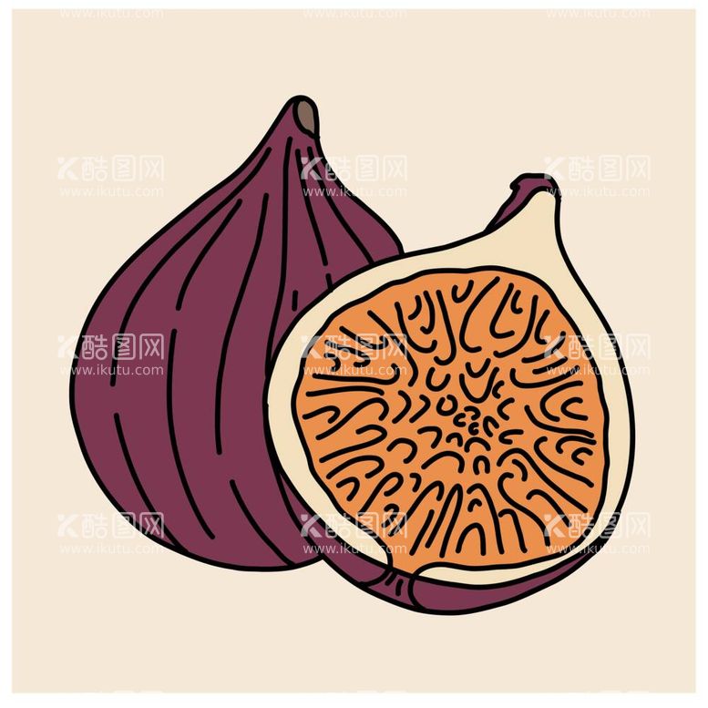 编号：34846712010139171854【酷图网】源文件下载-卡通无花果