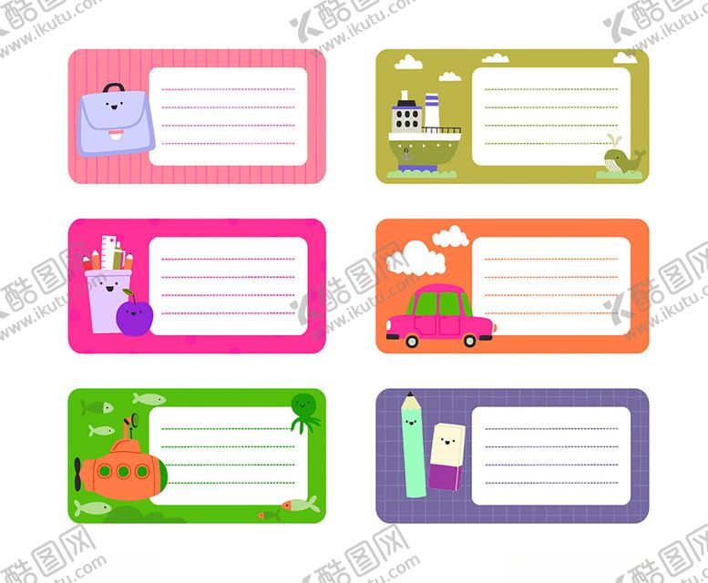 编号：46608911171308498049【酷图网】源文件下载-卡通标签