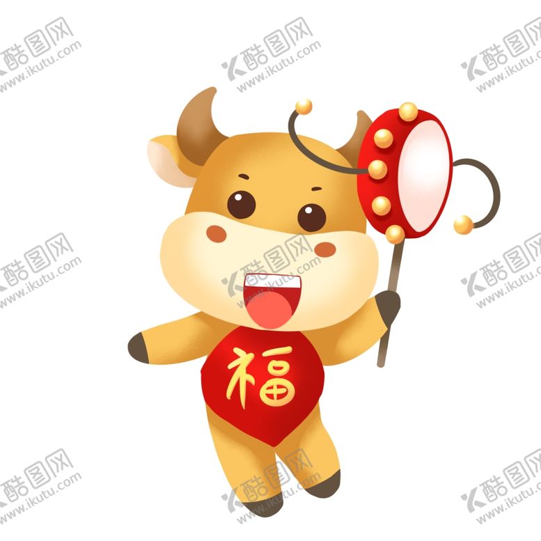 编号：25579405141815116449【酷图网】源文件下载-牛年卡通形象