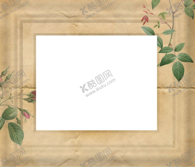 编号：37325207050519343022【酷图网】源文件下载-欧式复古花纹边框