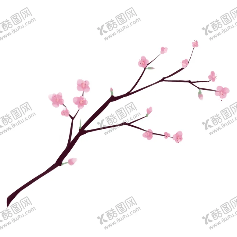 编号：33154002030213144736【酷图网】源文件下载-手绘桃花
