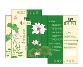 中国风荷花包装盒