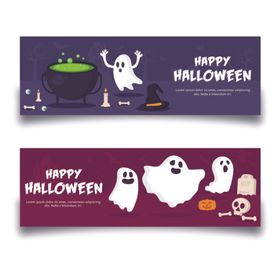 万圣节横幅海报