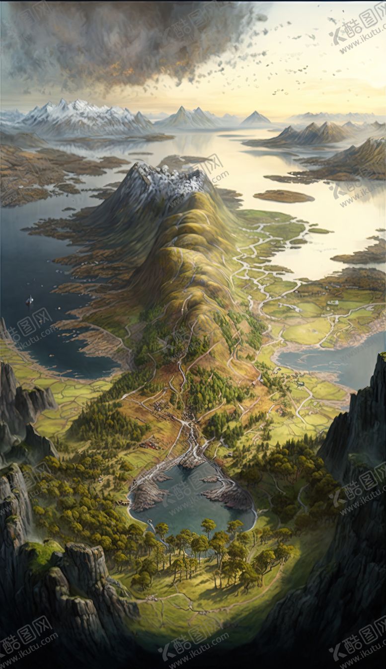 编号：66486701311801098334【酷图网】源文件下载-油画山谷